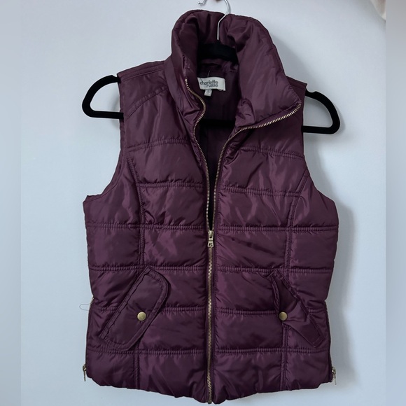 Charlotte Russe Jackets & Blazers - Charlotte Russe Plum Puffer Vest
